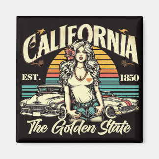 Íman Vintage California Girl