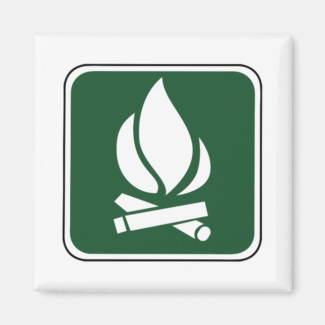 Íman Vintage Campfire (Frente)