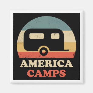 Íman Vintage Camping