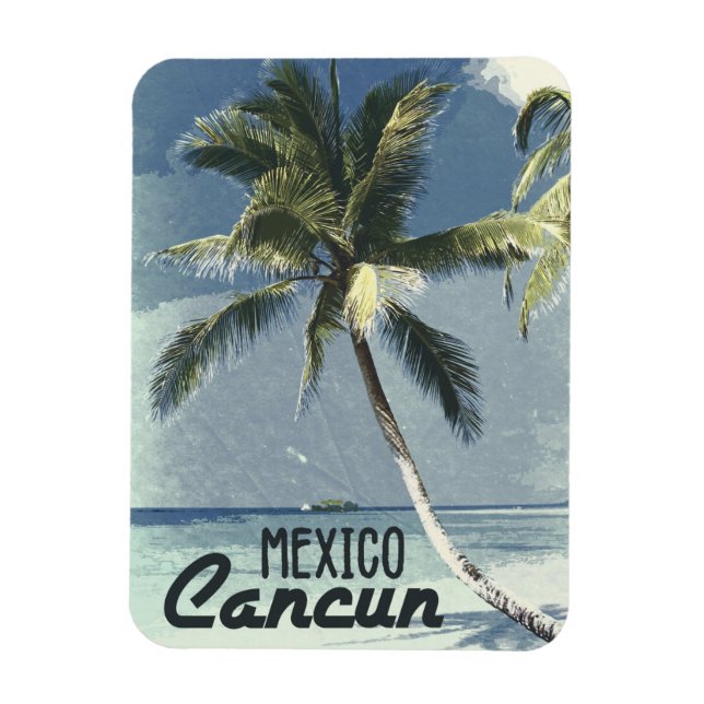 Íman Vintage Cancun México (Vertical)