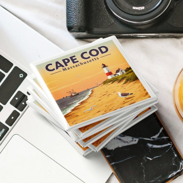 Íman Vintage Cape Cod Massachusetts (Criador carregado)