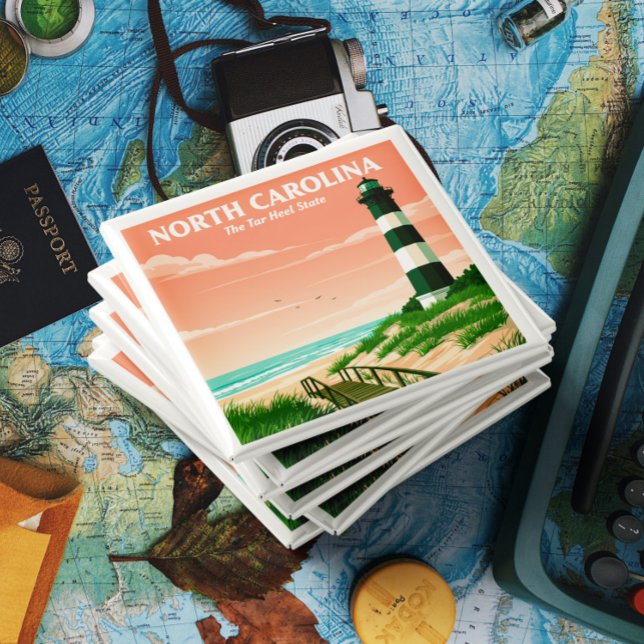 Íman Vintage Carolina do Norte (Criador carregado)