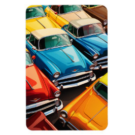 Íman Vintage Cars Pattern
