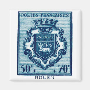 Íman Vintage Casaco de Arms Rouen, França