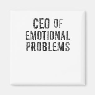 Íman Vintage Ceo Of Emotional Problems Sticker
