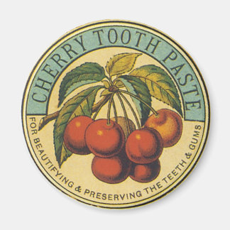 Íman Vintage Cherry Toothpaste Ad