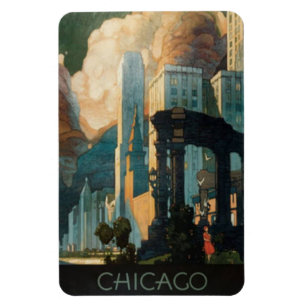 Íman Vintage Chicago, EUA -