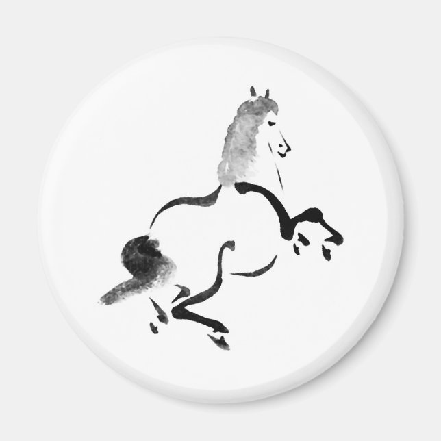 Íman Vintage Chinês Cavalo (Frente)