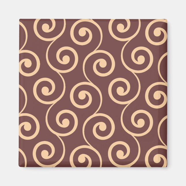 Íman Vintage Chocolate Swirl in Ouro Peach (Frente)