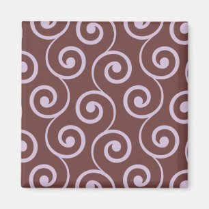Íman Vintage Chocolate Swirl na Lavanda