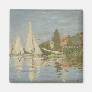 Íman Vintage Claude Monet Regattas em Argenteuil