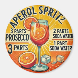 Íman Vintage cocktail Aperol Spritz