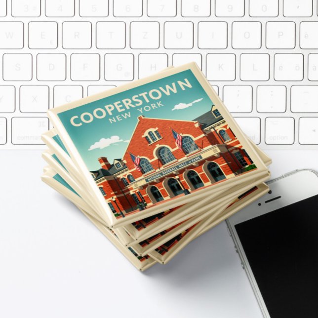 Íman Vintage Cooperstown New York (Criador carregado)