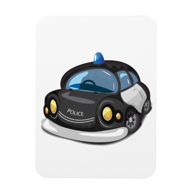 Íman Vintage Cop Car (Vertical)