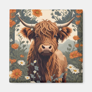 Íman Vintage Cow Highland