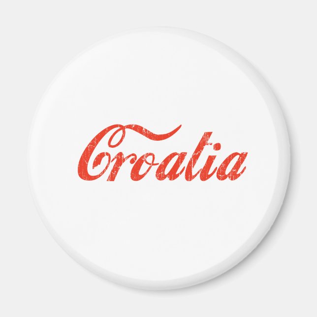 Íman Vintage Croácia (Frente)