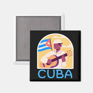Íman Vintage Cuban Music Flag