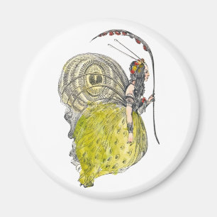 Íman Vintage Cute Fantasy Borboleta Fada com Asas