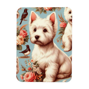 Íman Vintage Cute West Highland White Terrier
