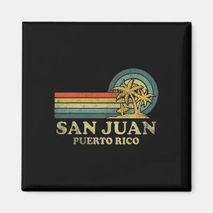 Íman Vintage da Família San Juan Beach Porto Rico