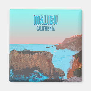 Íman Vintage da praia de Malibu Califórnia Matador