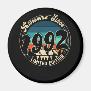 Íman Vintage de 30 anos, 30 aniversário de 1992