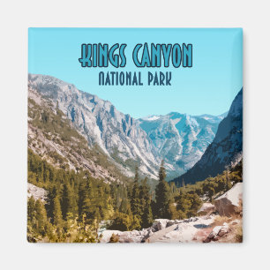 Íman Vintage de Califórnia do parque nacional dos reis