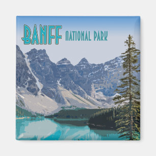 Íman Vintage de Canadá do parque nacional de Banff do