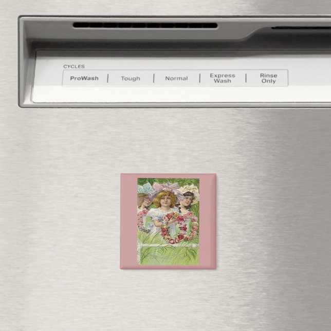 Íman Vintage Decoration Day Girls (In Situ (Dishwasher))
