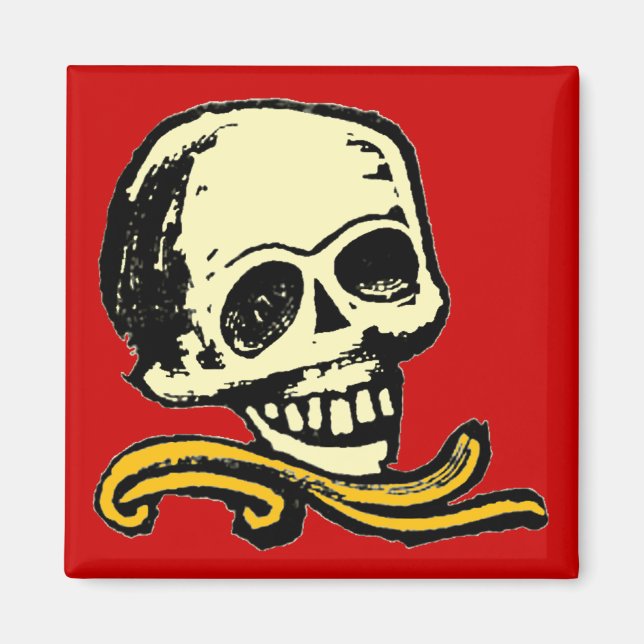 Íman Vintage Decorative Skull (Frente)