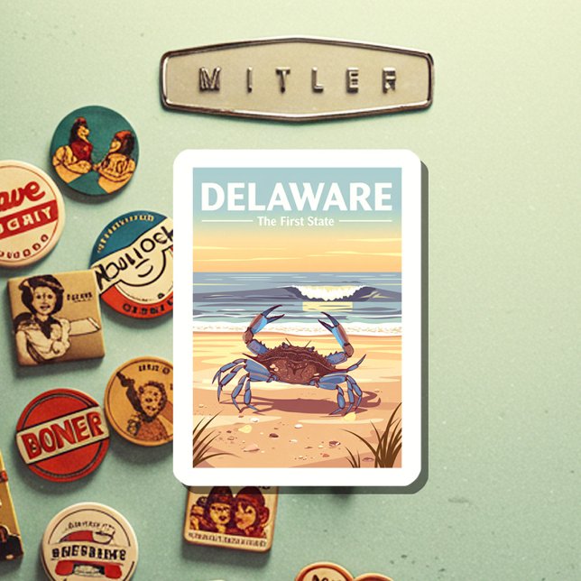 Íman Vintage Delaware (Criador carregado)