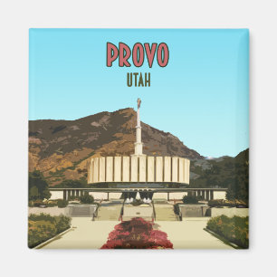 Íman Vintage do templo de Provo Utá