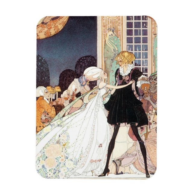 Íman Vintage Doze Princesas Dançantes por Kay Nielsen (Vertical)