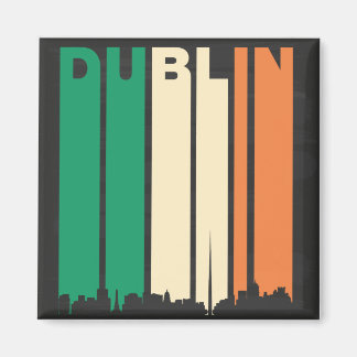 Íman Vintage Dublin Cityscape