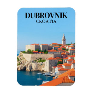 Íman Vintage Dubrovnik Croácia Viagem Souvenir