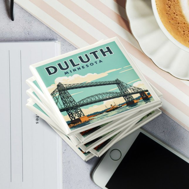 Íman Vintage Duluth Minnesota (Criador carregado)