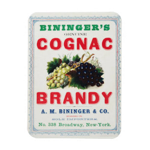 Íman Vintage e Cognac Brandy de Bininger.