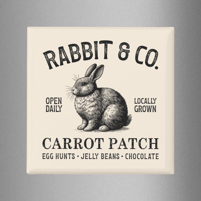 Íman Vintage Easter Rabbit  (Criador carregado)
