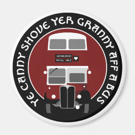 Íman Vintage Edinburgh Barramento de dois andares Magne