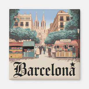 Íman Vintage Espanha de Barcelona
