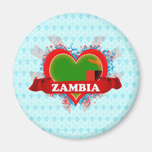 Íman Vintage eu amo a Zâmbia