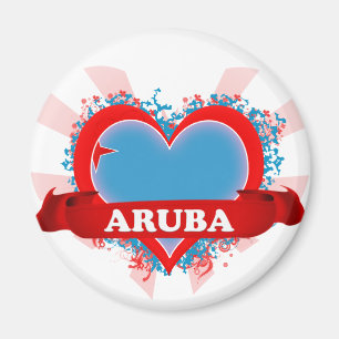 Íman Vintage eu amo Aruba