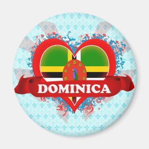 Íman Vintage eu amo Dominica