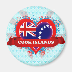 Íman Vintage eu amo Ilhas Cook