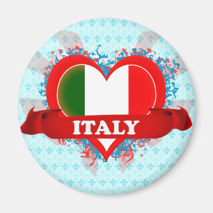 Íman Vintage eu amo Italia