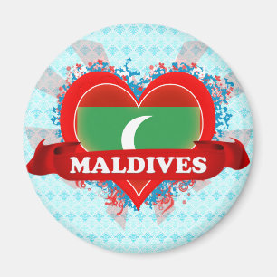 Íman Vintage eu amo Maldives