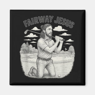 Íman Vintage Fairway De Jesus Christian Golfer Jesus Sp
