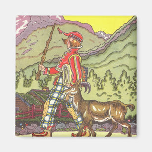 Íman Vintage Fairy Tale, Boy and North Wind, Hauman