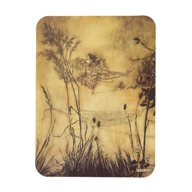 Íman Vintage Fairy Tale, Fada's Tightrope de Rackham (Vertical)