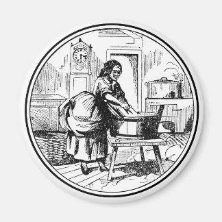 Íman Vintage Farmhouse Laundry Room Ilustração White